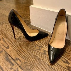 Christian Louboutin Patent Pointed-Toe Pump